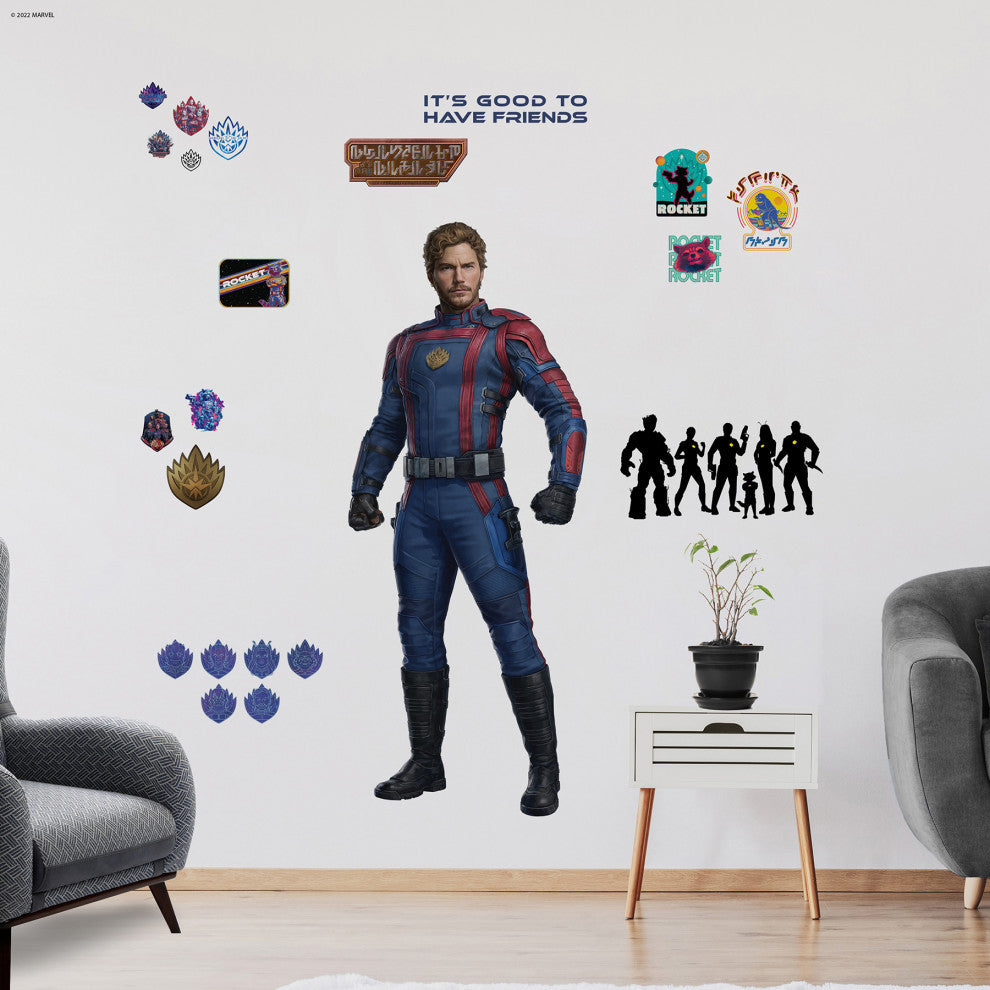 Guardians of the Galaxy 3 Star-Lord Quill Giant Peel & Stick Wall Decals