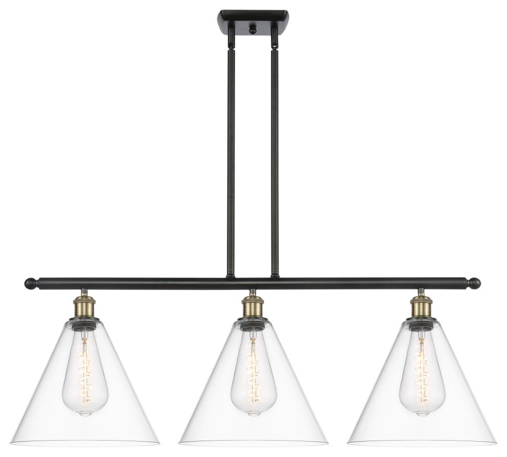Innovations 516-3I-BAB-GBC-122 3 Light Island Light, Black Antique Brass