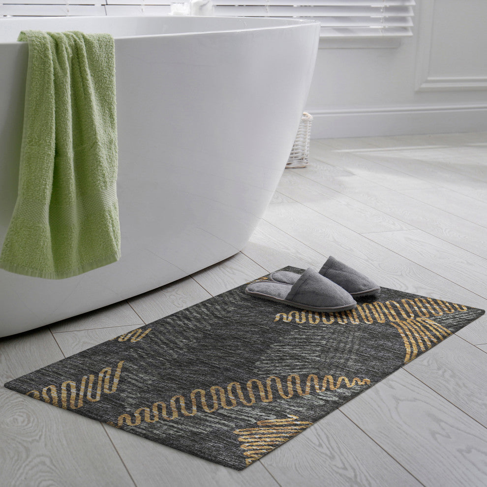 Indoor/Outdoor Sedona SN11 Shadow Machine Washable 1'8" x 2'6" Rug