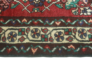 Fine Vintage Distressed Andee Burgundy/Ivory Runner, 3'7 x 10'0