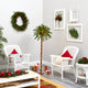 5' Christmas Palm Artificial Tree With 150 Warm White LED Lights