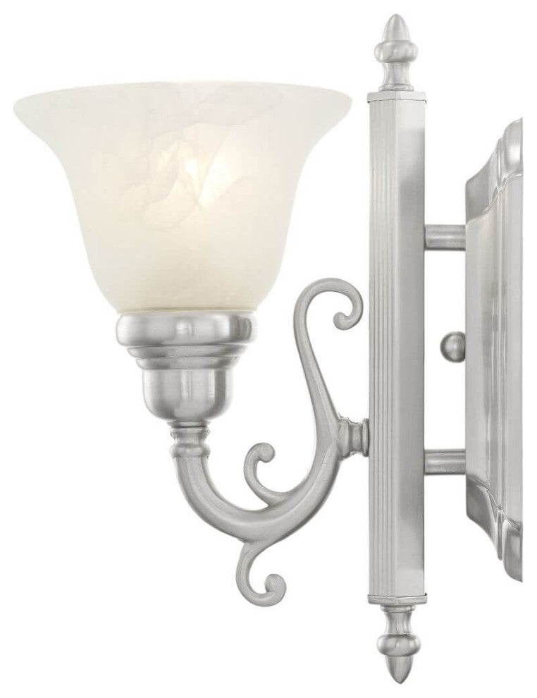 Livex French Regency 1 Light 6" Bath Lighting, Brushed Nickel