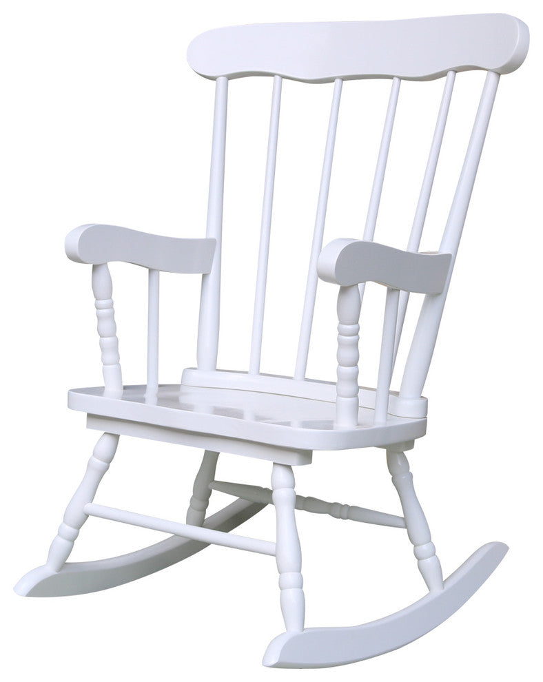 International Concepts Kids Rocker in Linen White