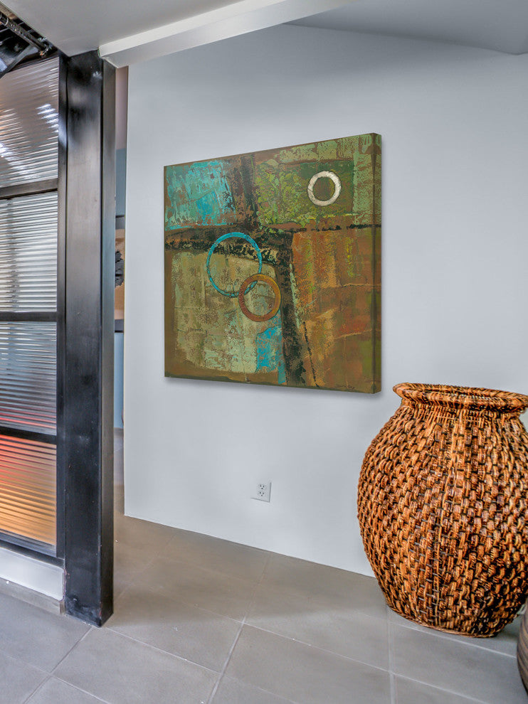 "Urban Spaces Two" Painting Print on Canvas by Julie Joy