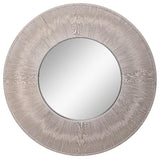 Uttermost Sailors Knot Round Coastal Iron MDF and Rope Mirror in White