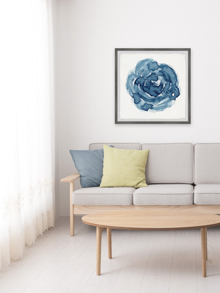 "Spiral Maze" Framed Painting Print, 18x18