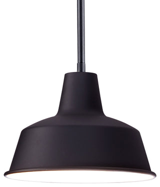 Maxim 35017 Pier M 1 Light 8-1/4"W Outdoor Warehouse Pendant - Black