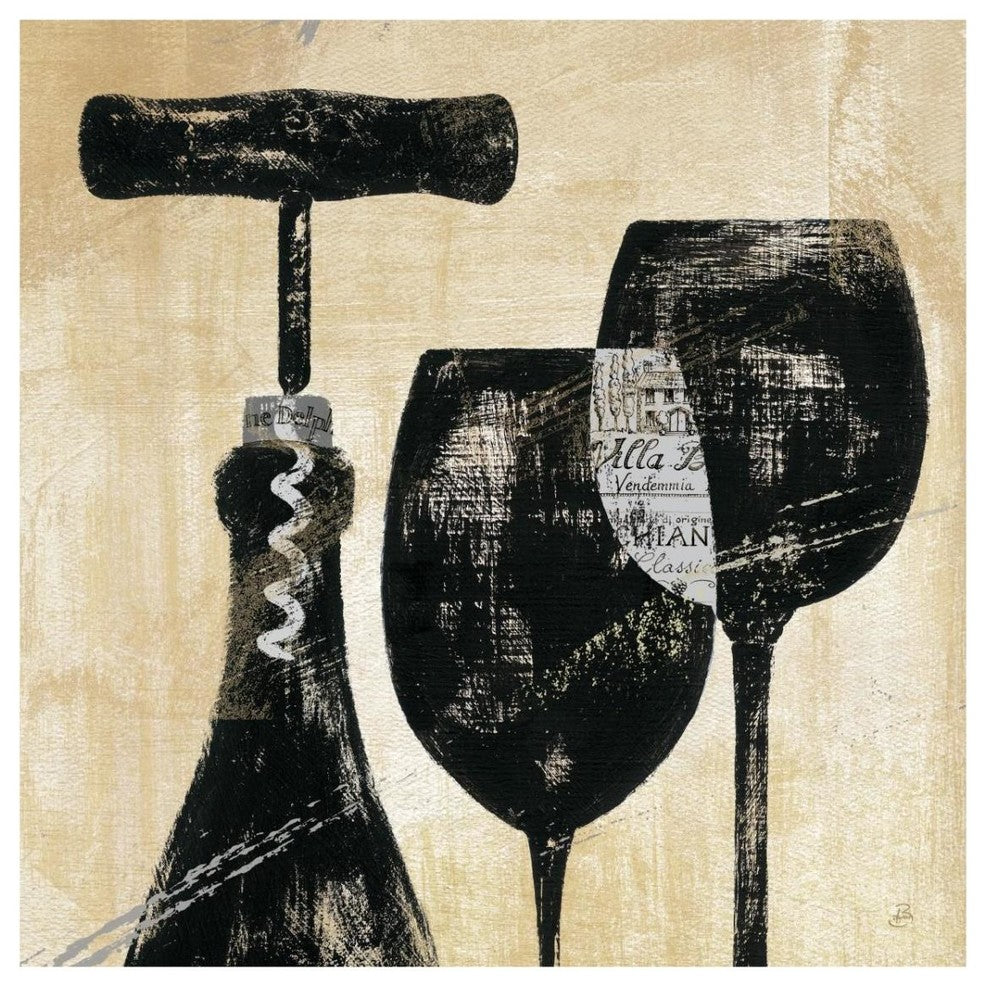 "Wine Selection II" Digital Paper Print by Daphne Brissonnet, 32"x32"