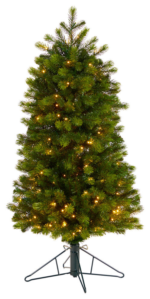 Nearly Natural T3286 4 Slim Colorado Mountain Spruce Artificial Christmas Tree
