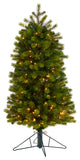 Nearly Natural T3286 4 Slim Colorado Mountain Spruce Artificial Christmas Tree