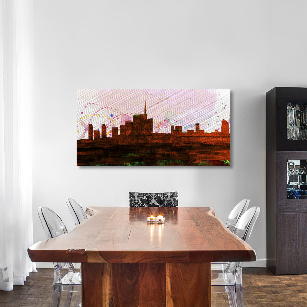 "Milan City Skyline" Fine Art Print