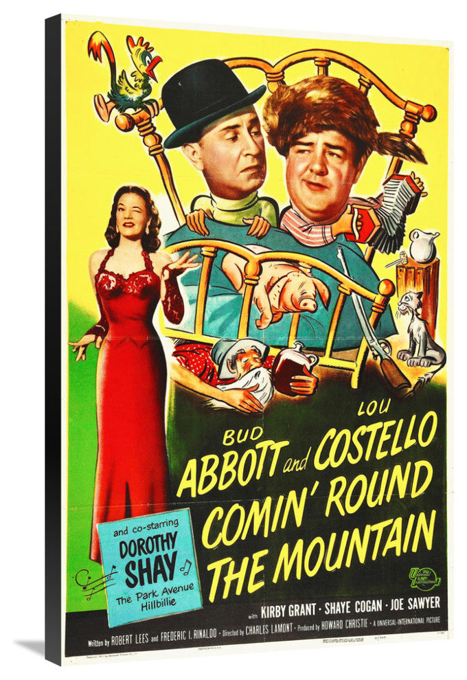Abbott and Costello, Comin Round The Mountain, 23x36