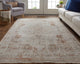 Weave & Wander Frencess Rug, Silver/Terracotta, 9'-8" x 12'-8" Rug