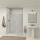 Transolid SaraMar 60"x36"x96" 6-Piece Shower Wall Kit, Biscotti Marble Velvet