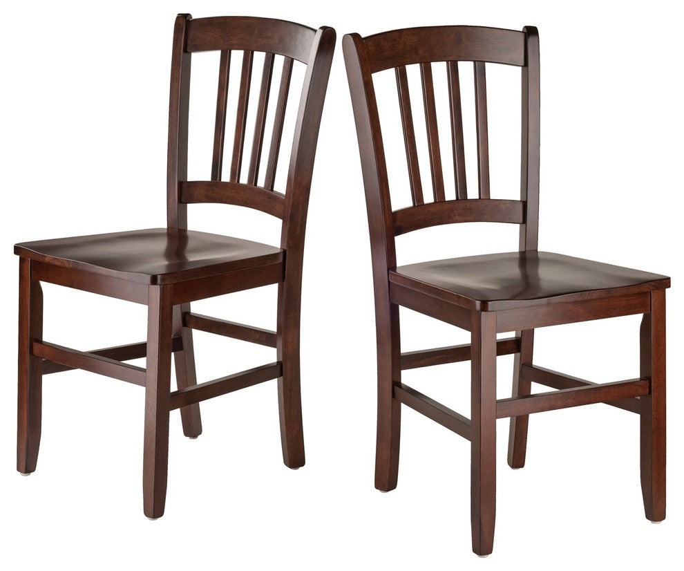 Madison 2-Pc Set Slat Back Chairs