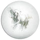 Graceful White Horse, Animal Round Wall Art, 23"