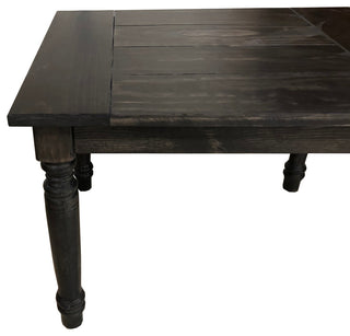 Black English Farmhouse Table, 66"