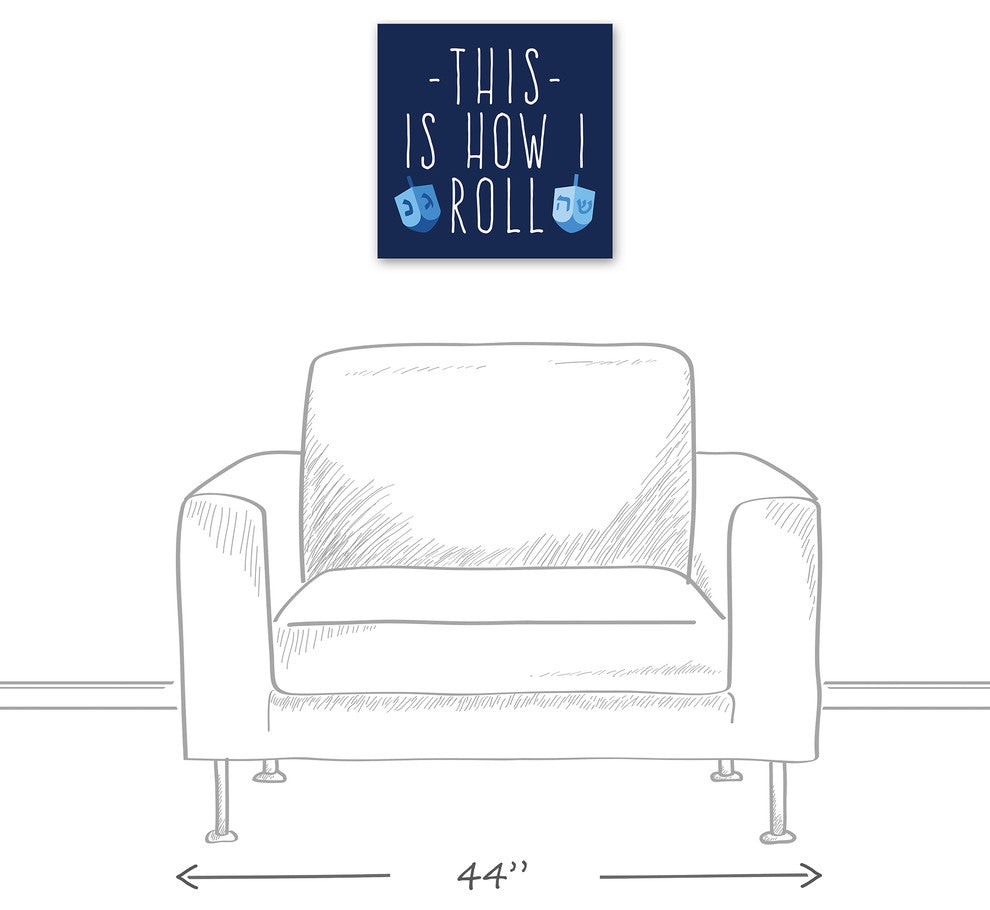 This is How I Roll Canvas Wall Art, 16"x16"