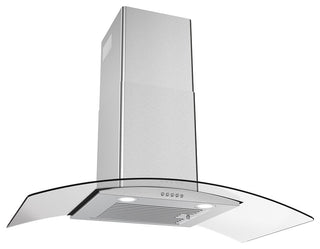 Streamline 36" Largo Ductless Wall Mount Range Hood, Stainless Steel
