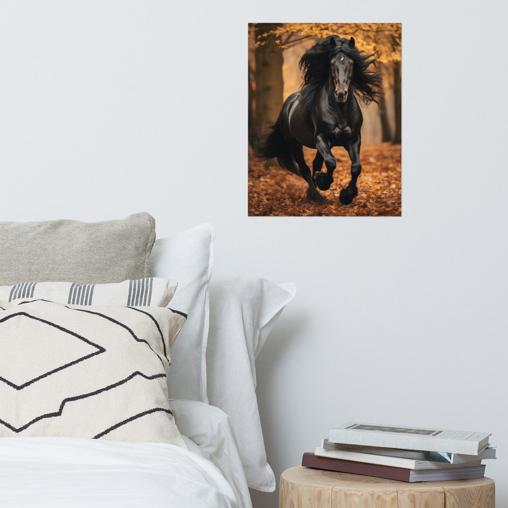 A Brush with Freedom Rustic Photorealism Digital Artwork Loose Art Print, 16" X 20"
