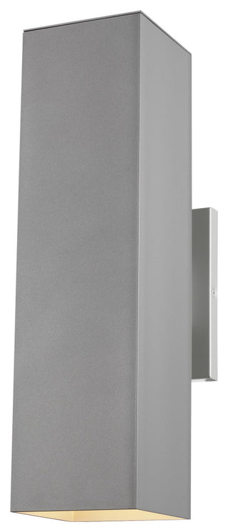 Pohl Large 2-Light Outdoor Wall Lantern, Painted Brushed Nickel