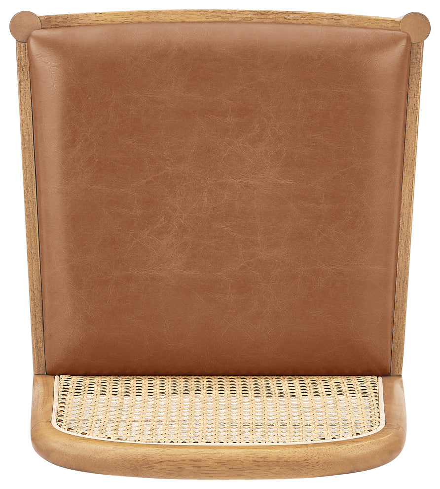Donna PU Counter Stool,, Set of 2, Borneo Chocolate