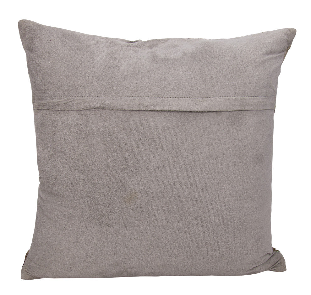 Mina Victory S6129 Throw Pillow, Grey Silver, 18" x 18"