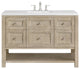 Breckenridge 48" Single Vanity, Oak, 3 CM White Zeus Top