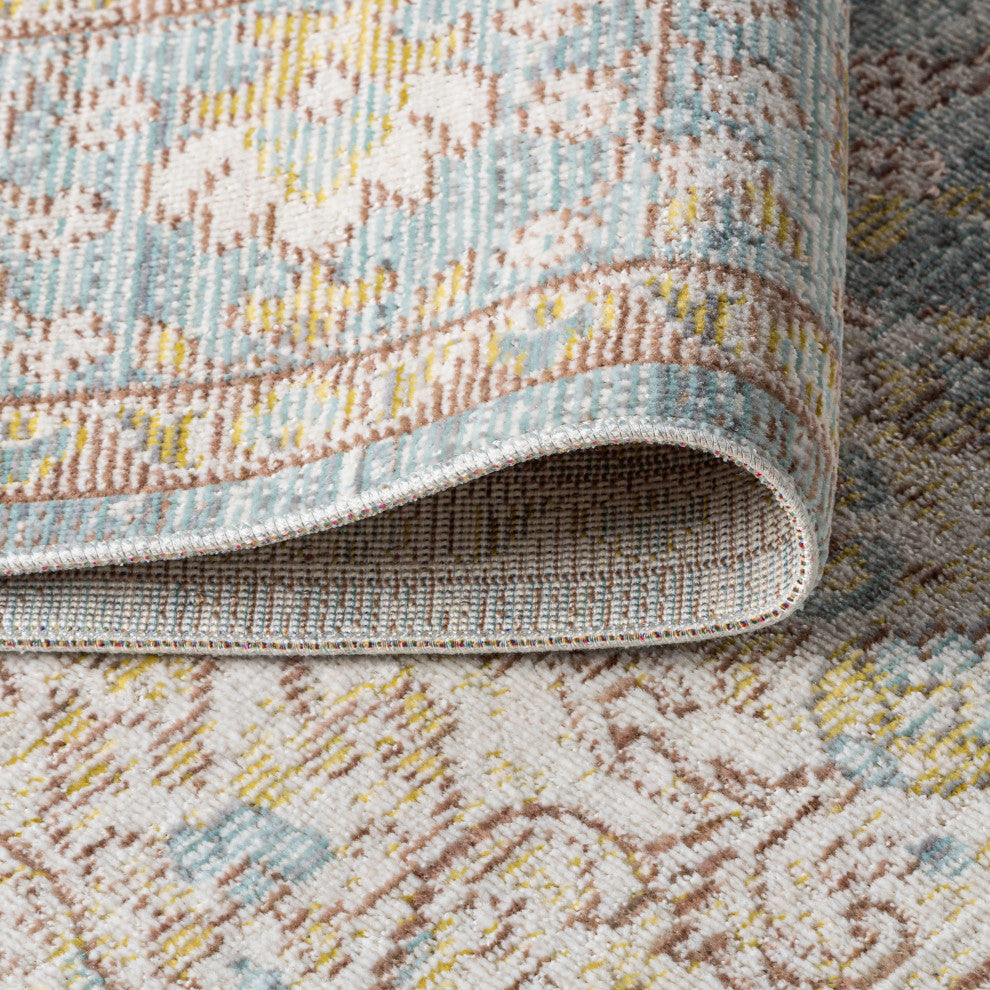 Goa Floral Medallion Traditional Area Rug, 4 X 6