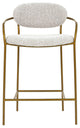 Oasis Upholstered Arm Counter Stool, Pearl Gray