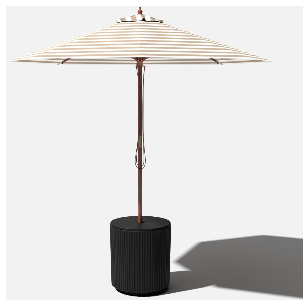 Veradek Demi Shade Side Table, Black, 20 Inch, 1 Pack