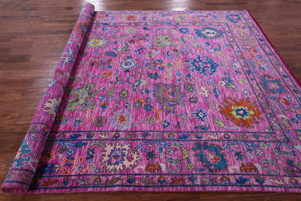 Turkish Oushak Handmade Wool Rug 7' 11" X 10' 3" - Q13616