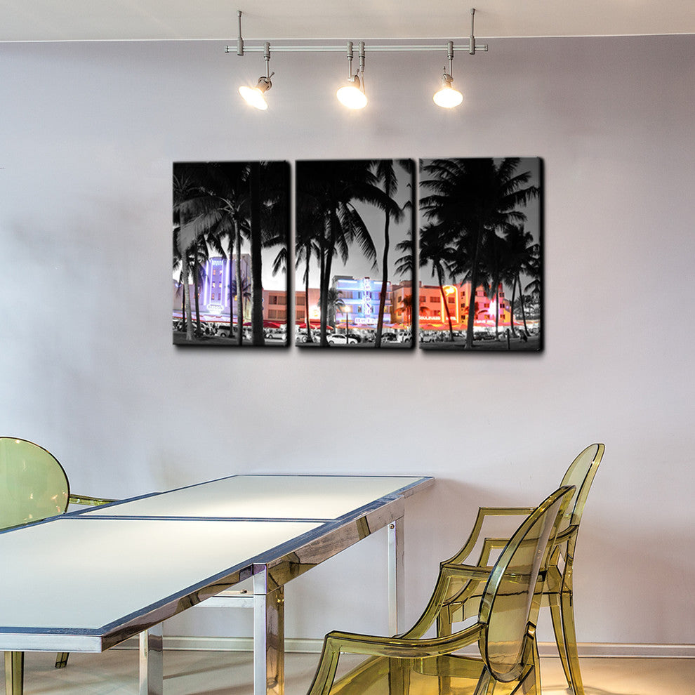 Ready2hangart 3-Piece 'Sobe' Canvas Wall Art Set, 16"x36"