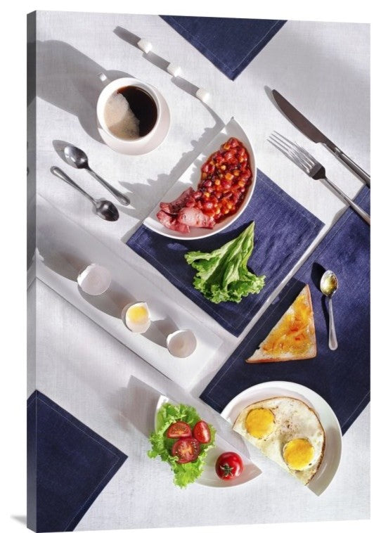 "Suprematic Meal: English Breakfast" Canvas by Dina Belenko, 20x30"