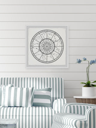 "Zodiac Wheel" Framed Painting Print, 12x12