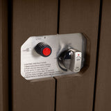 Oasis 40" Fire Pit Table, Weathered Acorn