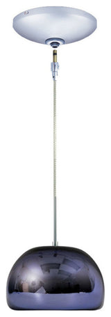 Light Low Voltage Pendant And Canopy Kit, Chocolate Bronze, Purple Chrome