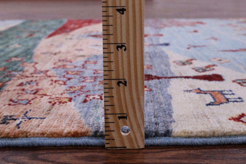 Hand Knotted Tribal Persian Gabbeh Wool Rug 3' 4" X 5' 0" Q11342