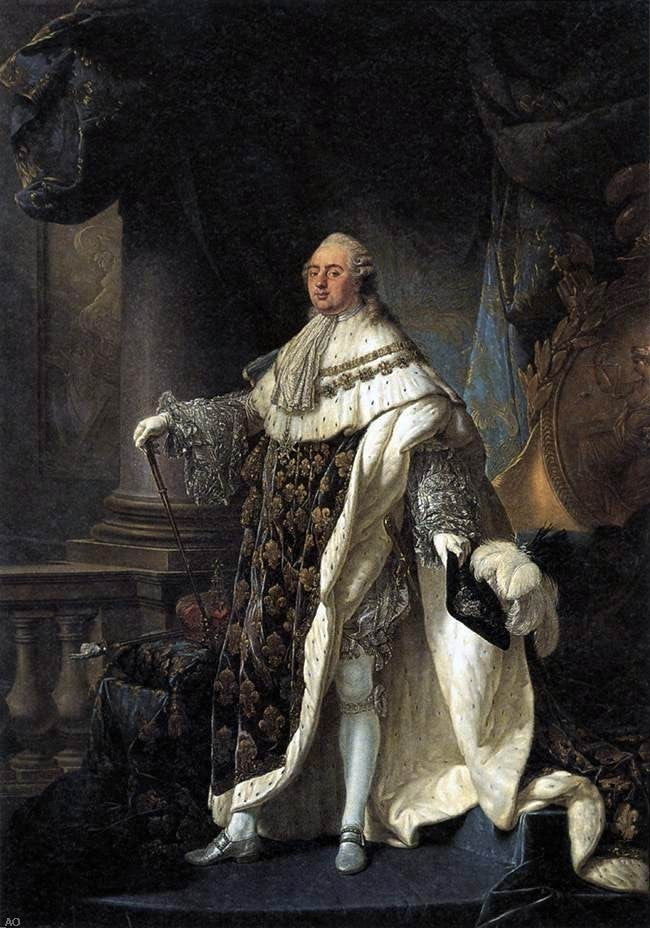 Antoine-Francois Callet Portrait of Louis XVI, Gallery Wrapped Canvas, 18"x27"