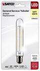 4W T6.5 LED, Clear, Intermediate Base, 3000K, 400 Lumens, 120V