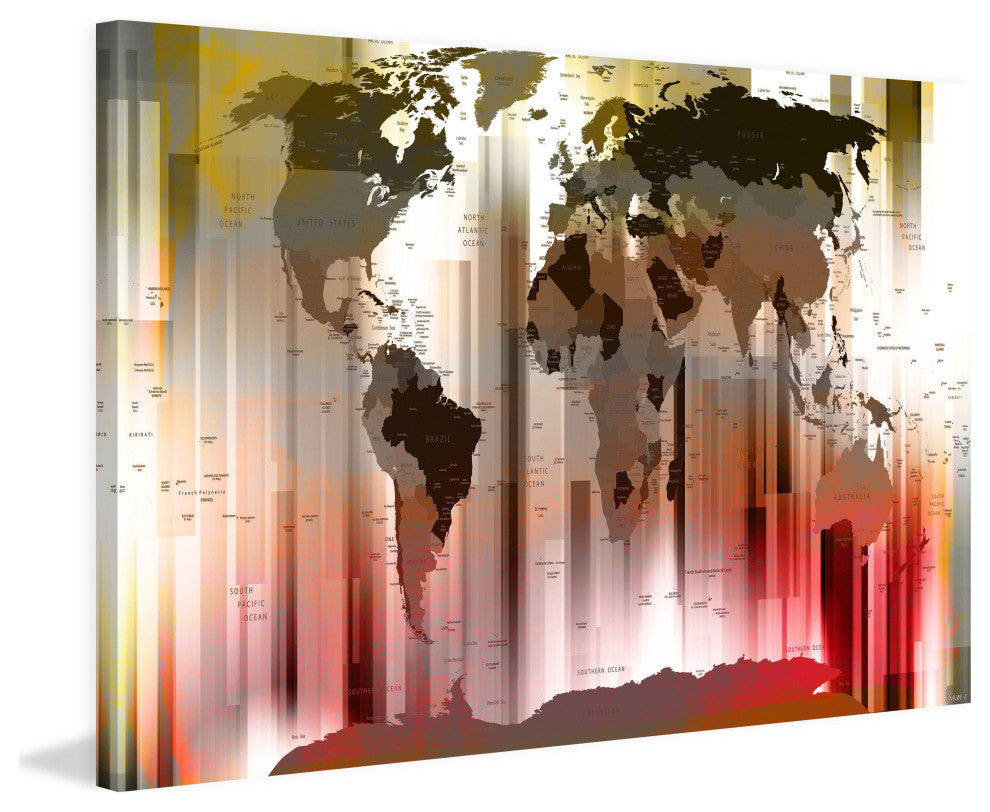 "Monde" Fine Art Canvas Print, 45"x30"
