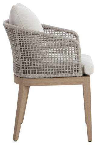 Capri Dining Armchair, Drift Brown, Palazzo Cream