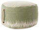 Mina Victory AS263 Pouf, Sage, 20" x 20" x 12"