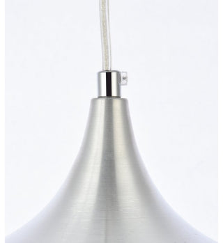 Nina 1-Light Burnished nickel Plug-In Pendant