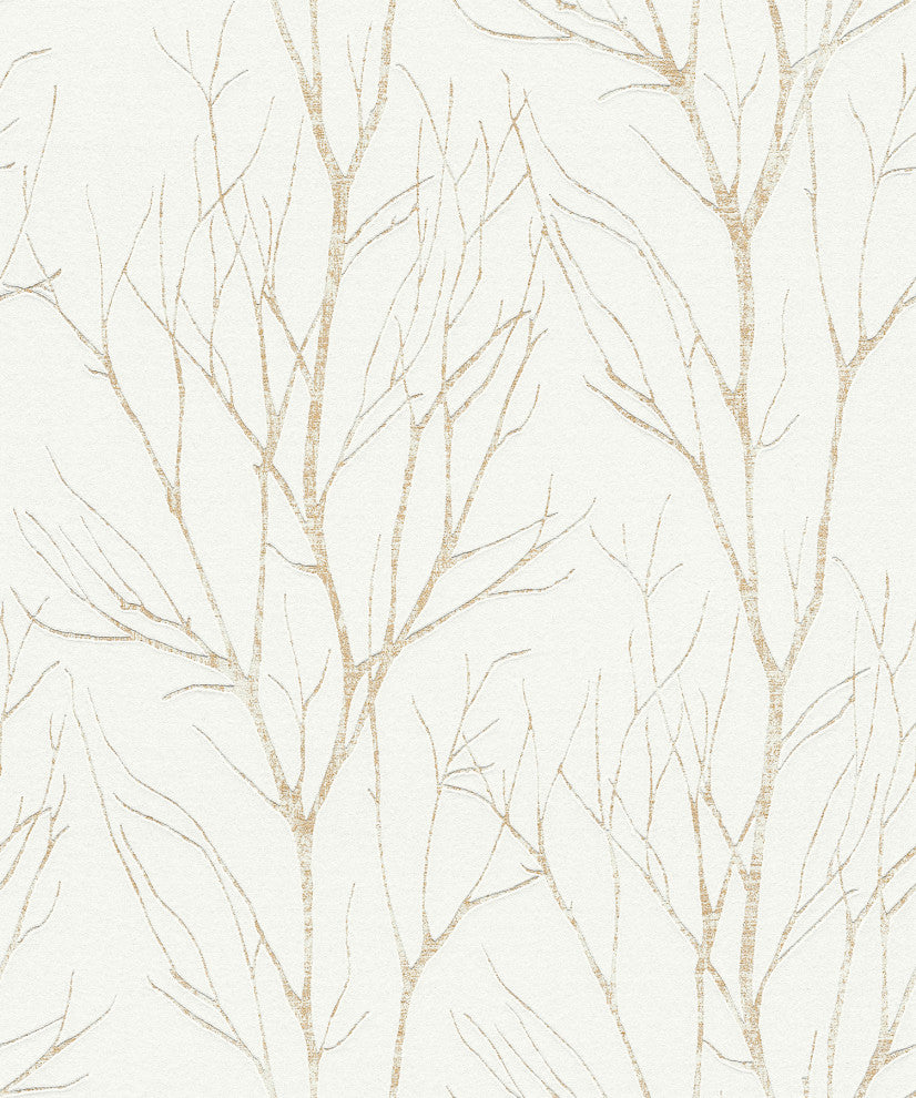 Diani Gold Metallic Tree Wallpaper Bolt