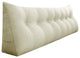 Bed Rest Wedge Pillow, Back Support Lumbar Pillow, Sofa Pillow, Ivory, 76x20x8