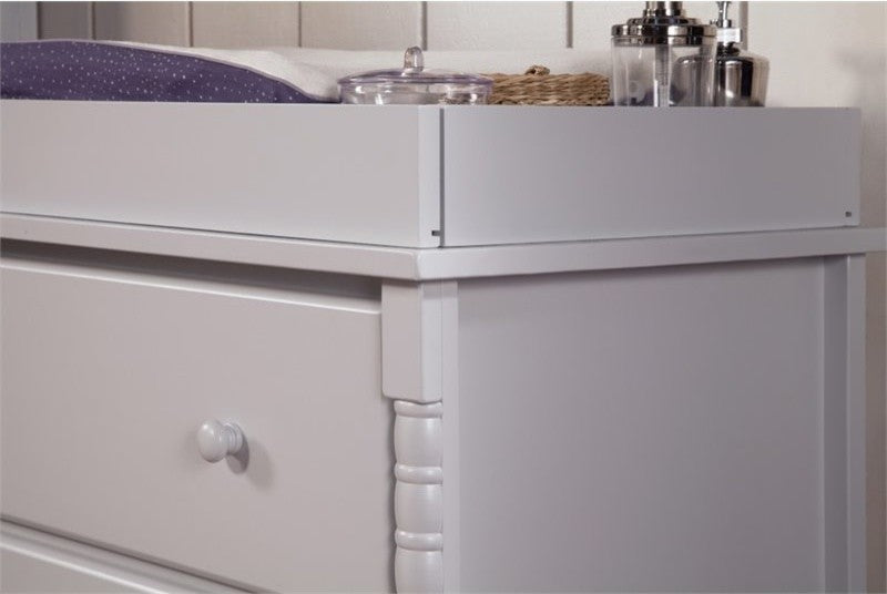 DaVinci Jenny Lind 3-Drawer Changer Dresser in Fog Grey Finish