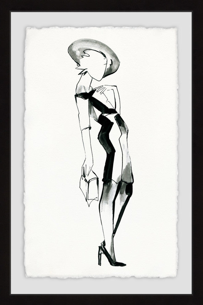 "Sophisticated Lady" Framed Painting Print, 12"x18"