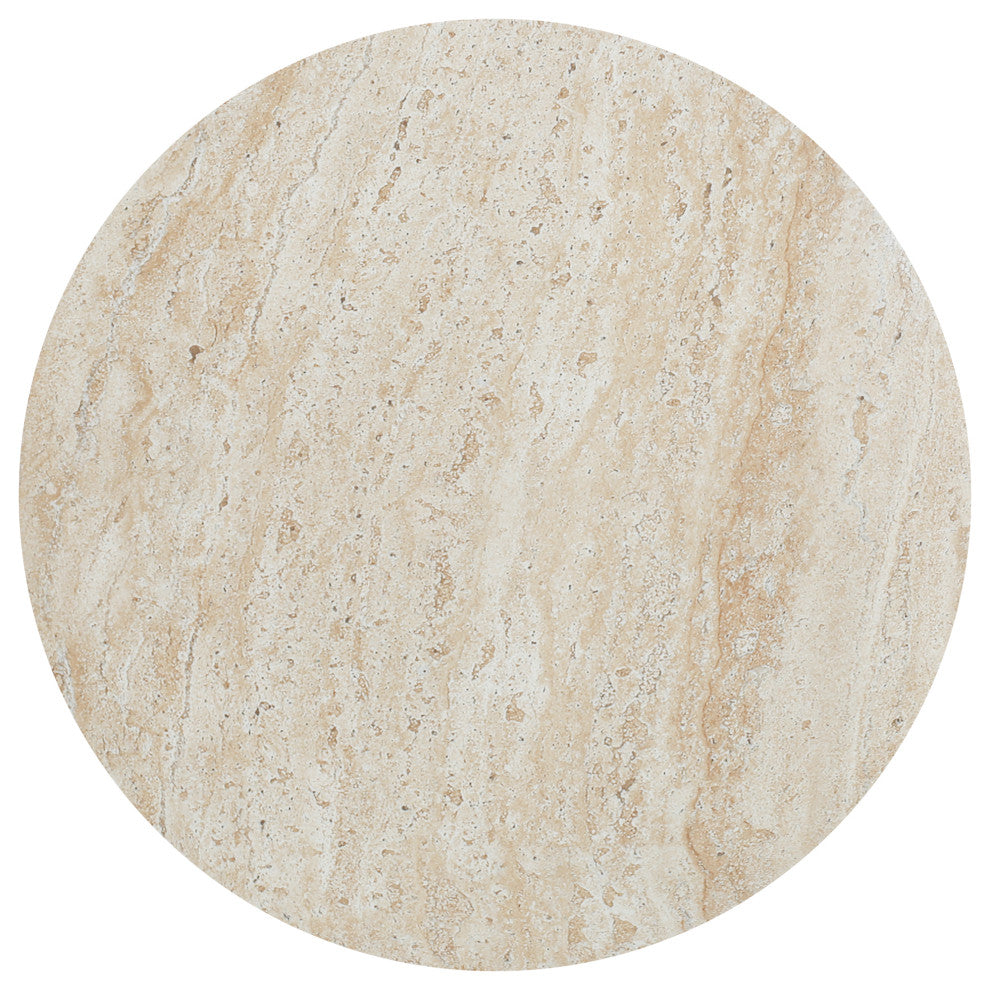 Attola Outdoor Lightweight Concrete Side Table, Travertine