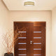 Nuvo 1-Light 15" LED Natural Brass Flush Mount